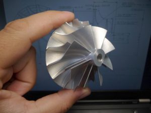New milled impeller with improved aerodynamics